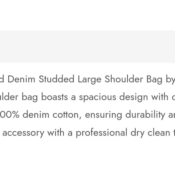 Retrofete Sparkling Blue Denim Shoulder Bag - Picture 3 of 9